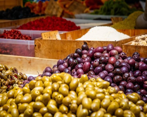 fresh produce at a local Thai market